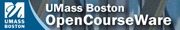 Logo of UMass Boston for our ranking of free online college courses for credit