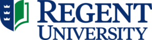 A logo of Regent University for our ranking of the top online colleges for military.