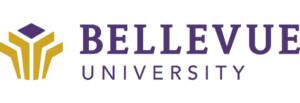 A logo of Bellevue University for our ranking of the top online colleges for military.