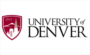 A logo of University of Denver for our ranking of the most affordable online master's in sustainability. 