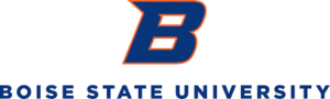 A logo of Boise State University for our ranking of the most affordable master's in genetics.