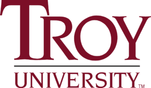 A logo of Troy University for our ranking of the top colleges for online master's degrees.