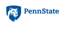 A logo of Pennsylvania State University for our ranking of the top colleges for online doctorate degrees.