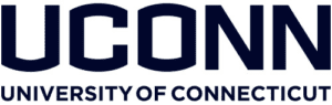 A logo of University of Connecticut for our ranking of the top online colleges for military.