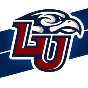 A logo of Liberty University for our ranking of the top 10 most affordable Christian colleges for nursing.