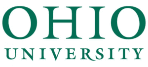 A logo of Ohio University for our ranking of the most affordable online master's in sustainability. 