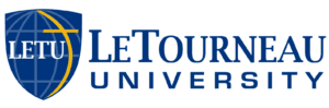 A logo of LeTourneau University for our ranking of the top online colleges for military.