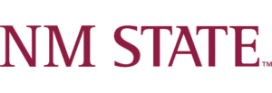 A logo of New Mexico State University for our ranking of the top colleges for online doctorate degrees.