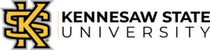 A logo of Kennesaw State University for our ranking of the top colleges for online master's degrees.