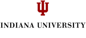 A logo of Indiana University for our ranking of the top colleges for online doctorate degrees.