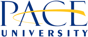 A logo of Pace University for our ranking of the most affordable online schools in New York City.