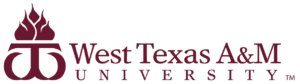 A logo of West Texas A&M University for our ranking of the top online colleges for military.