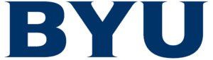 A logo of Brigham Young University for our ranking of the most affordable bachelors of construction management.