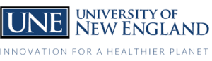 A logo of University of New England for our ranking of the top colleges for online doctorate degrees.