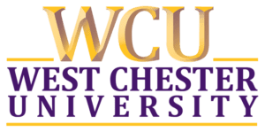 A logo of West Chester University for our ranking of the most affordable online schools in Philadelphia.