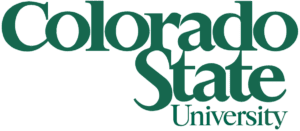 A logo of Colorado State University for our ranking of the top colleges for online master's degrees.