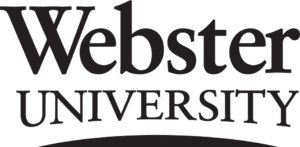 A logo of Webster University for our ranking of the most affordable online master's in sustainability. 