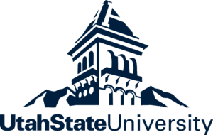 A logo of Utah State University for our ranking of the top online colleges for military.