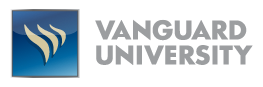 A logo of Vanguard University for our ranking of the top online colleges in California.