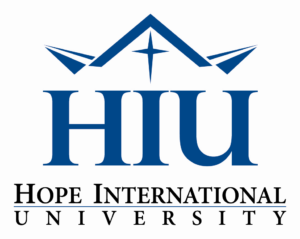 A logo of Hope International University for our ranking of the top online colleges in California.