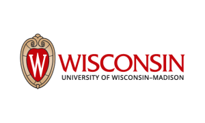 A logo of University of Wisconsin-Madison for our ranking of the most affordable farm and ranch management degrees.