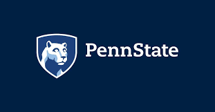 A logo of Penn State University for our ranking of the largest online nonprofit colleges