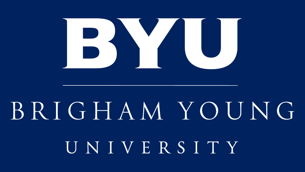 A logo of Brigham Young University for our ranking of the largest online nonprofit colleges
