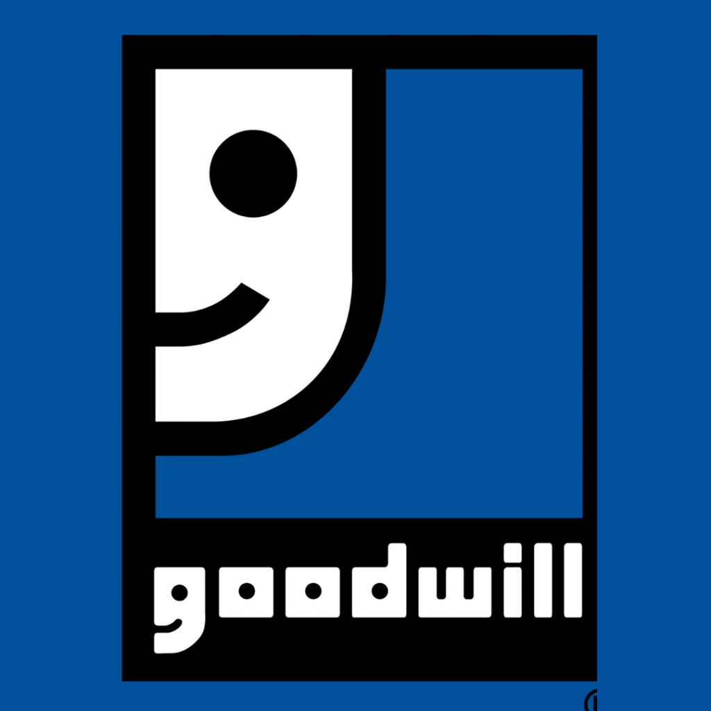 A logo for Goodwill for our article on the most profitable non profit organizations