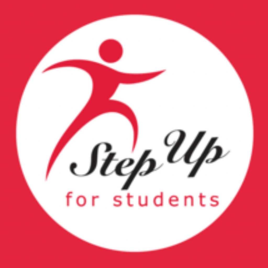 A logo for Step Up For Students for our article on the most popular non profits
